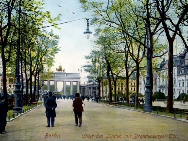 Produktbild: CALVENDO Puzzle Brandenburger Tor in Berlin 1909 | 1000 Teile Lege-Gr&ouml;&szlig;e 64x48cm Foto-Puzzle f&uuml;r gl&uuml;ckliche Stunden