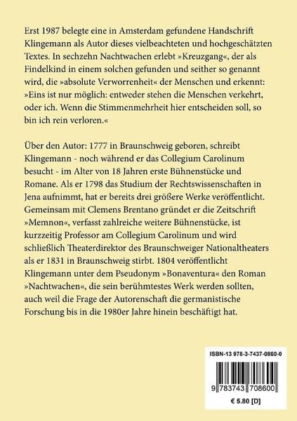 Produktbild: Die Nachtwachen des Bonaventura