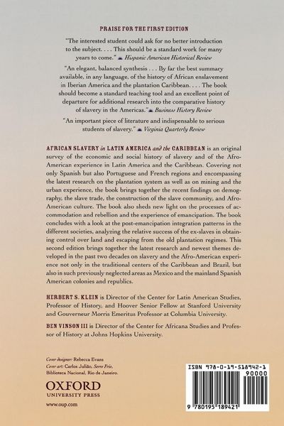 Produktbild: African Slavery in Latin America and the Caribbean