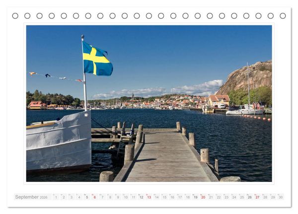 Produktbild: Bohusl&auml;n Fj&auml;llbacka - Hamburgsund - Grebbestad 2026 (Tischkalender 2026 DIN A5 quer), CALVENDO Monatskalender