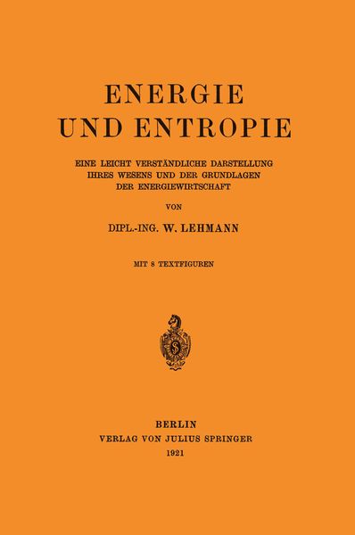 Produktbild: Energie und Entropie