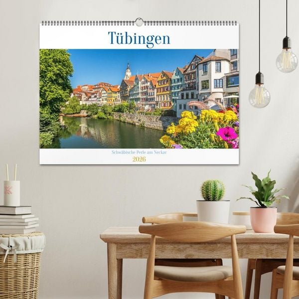 Produktbild: T&uuml;bingen - Schw&auml;bische Perle am Neckar (Wandkalender 2026 DIN A2 quer), CALVENDO Monatskalender