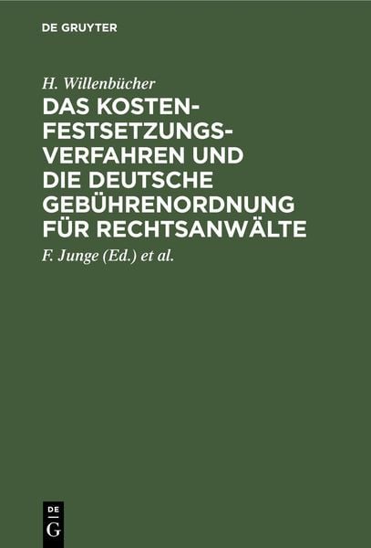 Produktbild: Das Kostenfestsetzungsverfahren und die Deutsche Geb&uuml;hrenordnung f&uuml;r Rechtsanw&auml;lte