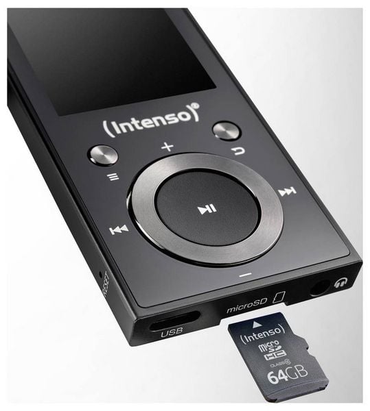Produktbild: Intenso MP3 Videoplayer 64GB Music Walker MP3-Player 64GB Schwarz Bluetooth&reg;