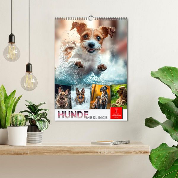 Produktbild: Hunde Lieblinge (Wandkalender 2026 DIN A3 hoch), CALVENDO Monatskalender