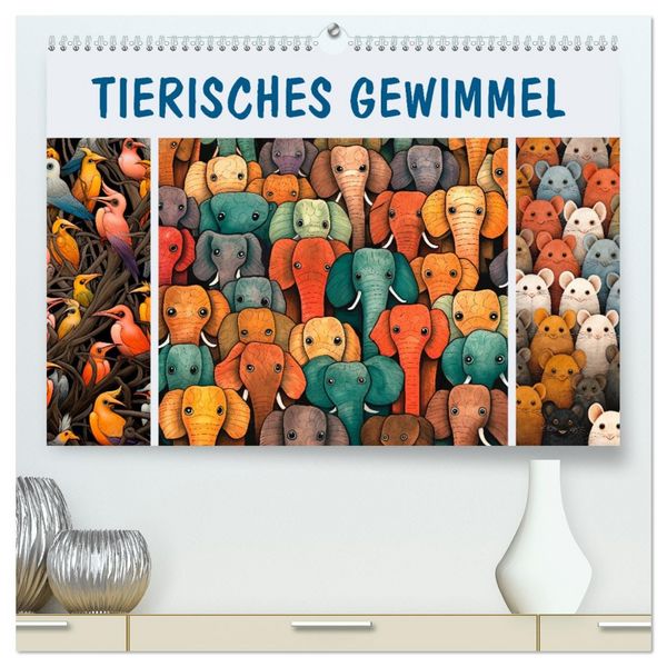 Produktbild: Tierisches Gewimmel (hochwertiger Premium Wandkalender 2026 DIN A2 quer), Kunstdruck in Hochglanz
