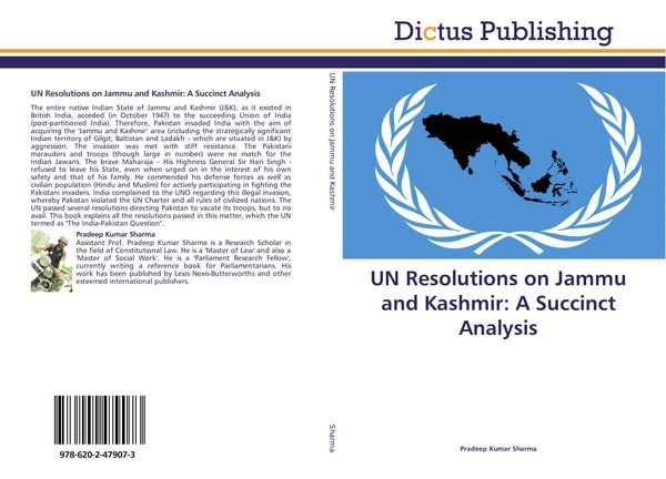 Produktbild: UN Resolutions on Jammu and Kashmir: A Succinct Analysis