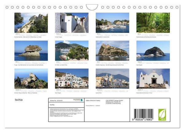 Produktbild: Ischia (Wandkalender 2026 DIN A4 quer), CALVENDO Monatskalender