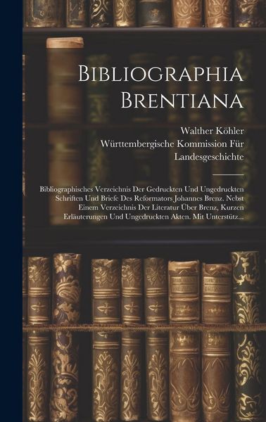 Produktbild: Bibliographia Brentiana