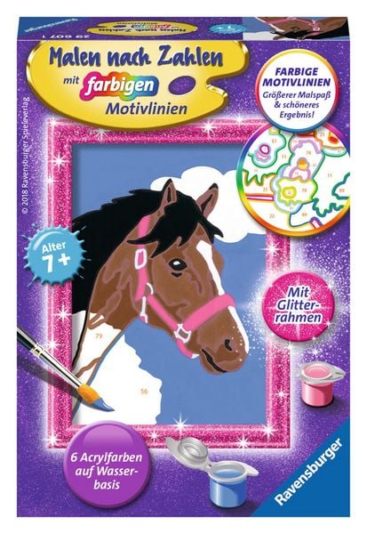 Produktbild: CreArt, Malen nach Zahlen Kinder - Pferd