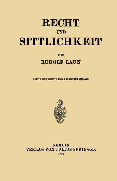 Produktbild: Recht und Sittlichkeit