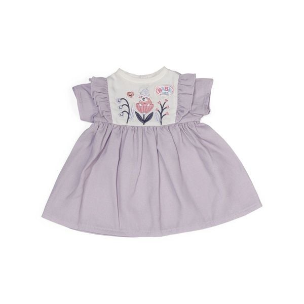 Zapf Creation BABY born Puppenkleidung Kleid Wald violett 43cm