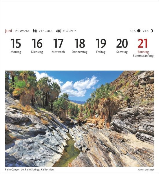 Produktbild: USA Sehnsuchtskalender 2026 - Wochenkalender mit 53 Postkarten