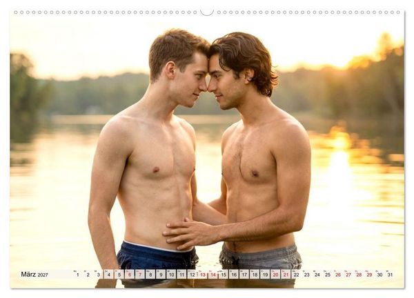 Produktbild: M&auml;nner unter sich - Intime Momente (hochwertiger Premium Wandkalender 2027 DIN A2 quer), Kunstdruck in Hochglanz