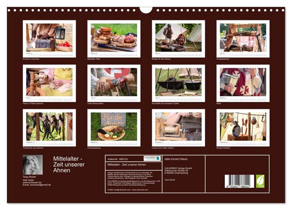 Produktbild: Mittelalter - Zeit unserer Ahnen (Wandkalender 2026 DIN A3 quer), CALVENDO Monatskalender