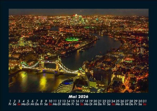 Produktbild: London 2026 Fotokalender DIN A5