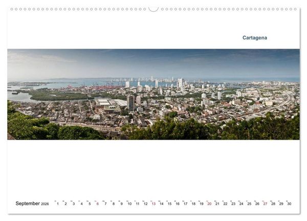 Produktbild: Kolumbien - Land der Farben und des Lichts (hochwertiger Premium Wandkalender 2026 DIN A2 quer), Kunstdruck in Hochglanz