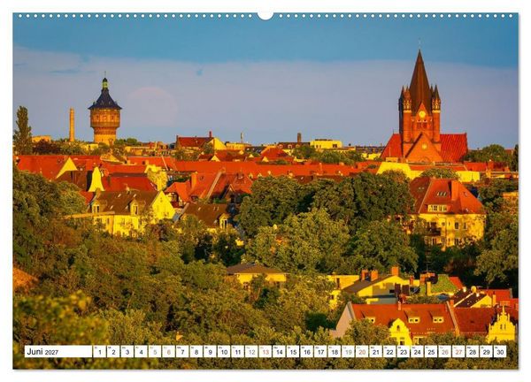 Produktbild: Halle-Saale - Die sch&ouml;nsten Ansichten (hochwertiger Premium Wandkalender 2027 DIN A2 quer), Kunstdruck in Hochglanz