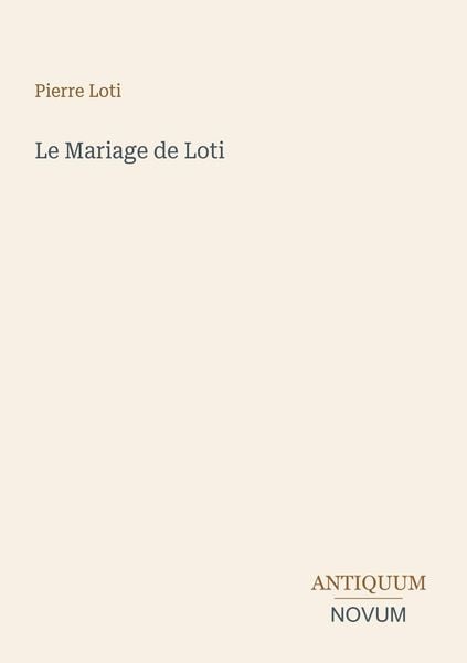 Produktbild: Le Mariage de Loti