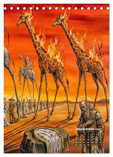Produktbild: Dali und Magritte: zwei surreale Wirklichkeiten (Tischkalender 2027 DIN A5 hoch), CALVENDO Monatskalender
