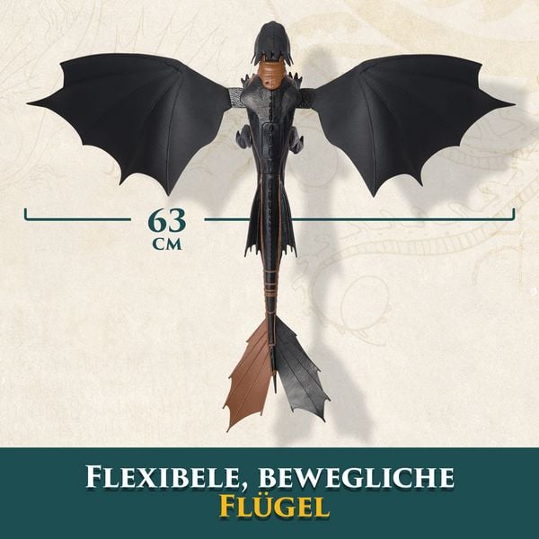 Produktbild: Drachenz&auml;hmen leicht gemacht - Plasma Blast Ohnezahn, 51cm lange Drachenfigur mit Licht- und Soundeffekten