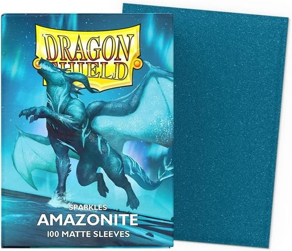 Pegasus ART11062 - Dragon Shield: Sparkles Amazonite, 100 Matte Sleeves