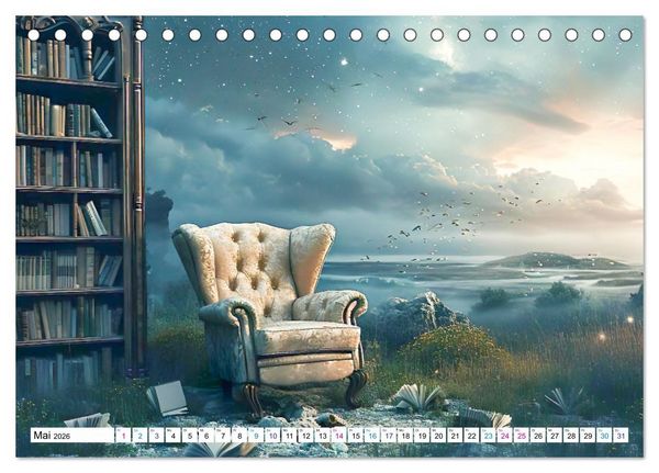 Produktbild: Sesselgeschichten (Tischkalender 2026 DIN A5 quer), CALVENDO Monatskalender
