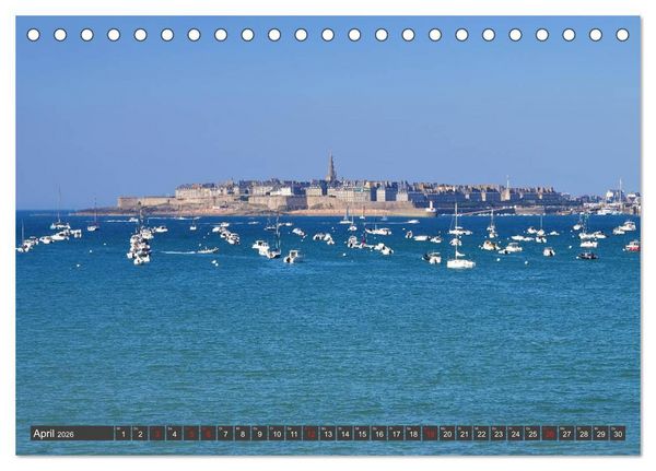 Produktbild: Saint Malo - Stadt der Korsaren (Tischkalender 2026 DIN A5 quer), CALVENDO Monatskalender