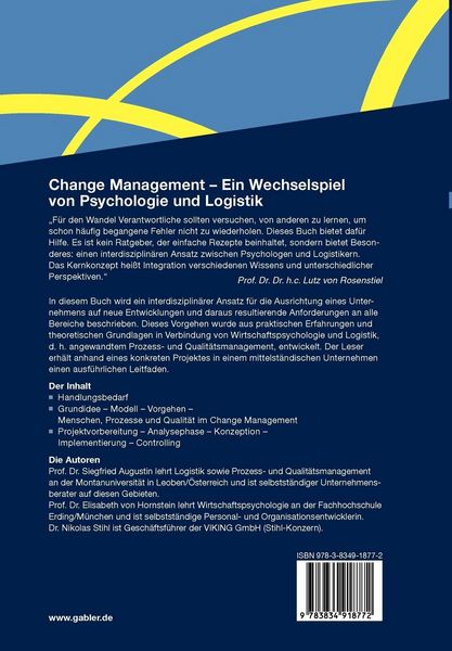 Produktbild: Change Management - Ein Wechselspiel von Psychologie und Logistik