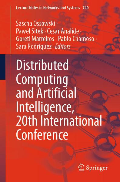 Produktbild: Distributed Computing and Artificial Intelligence, 20th International Conference
