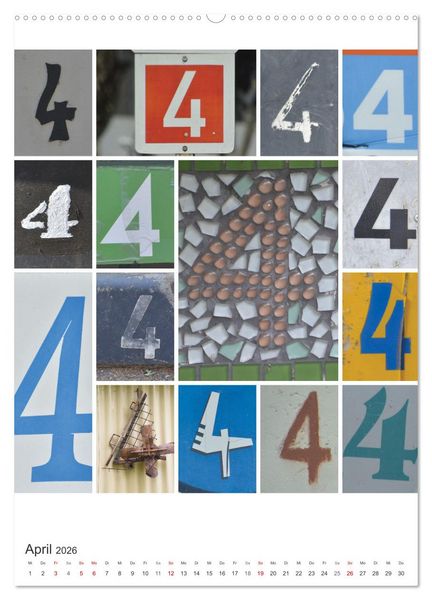Produktbild: Das Jahr in Zahlen (Wandkalender 2026 DIN A2 hoch), CALVENDO Monatskalender