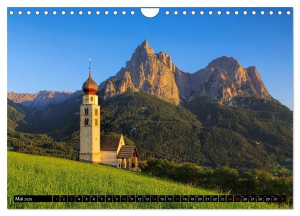 Produktbild: Die Dolomiten - Traumhafte Welt aus Stein (Wandkalender 2026 DIN A4 quer), CALVENDO Monatskalender