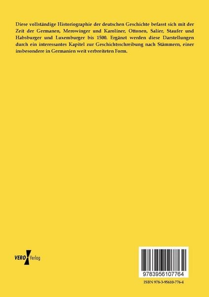 Produktbild: Historiographie und Quellen der deutschen Geschichte bis 1500
