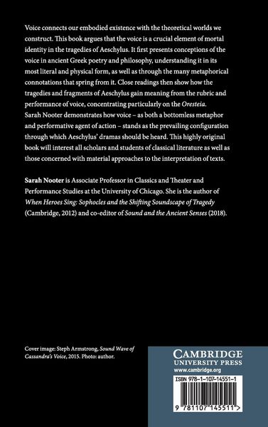 Produktbild: The Mortal Voice in the Tragedies of Aeschylus