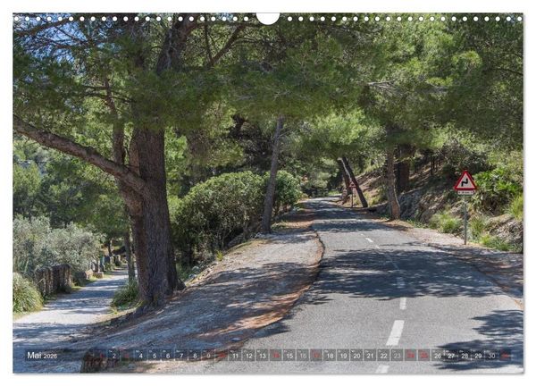 Produktbild: Mallorca: Die sch&ouml;nsten Landschaften f&uuml;r Rennradfahrer (Wandkalender 2026 DIN A3 quer), CALVENDO Monatskalender