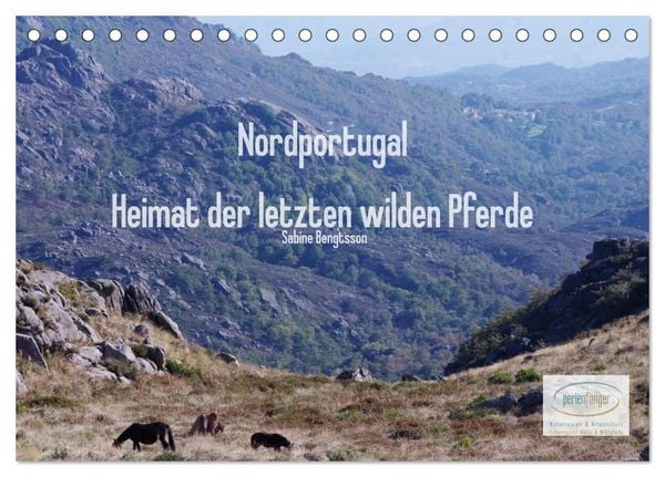 Produktbild: Nordportugal - Heimat der letzten wilden Pferde (Tischkalender 2026 DIN A5 quer), CALVENDO Monatskalender