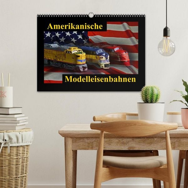 Produktbild: Amerikanische Modelleisenbahnen (Wandkalender 2026 DIN A3 quer), CALVENDO Monatskalender