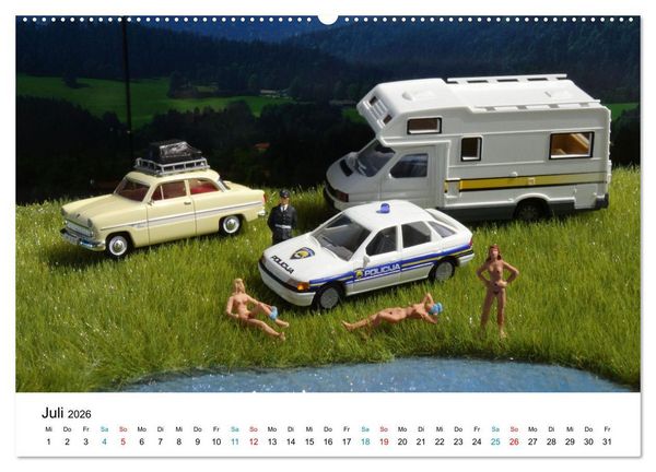 Produktbild: Polizeimodelle im Einsatz (hochwertiger Premium Wandkalender 2026 DIN A2 quer), Kunstdruck in Hochglanz