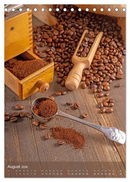 Produktbild: Kaffee f&uuml;r ein Genusserlebnis (Tischkalender 2026 DIN A5 hoch), CALVENDO Monatskalender