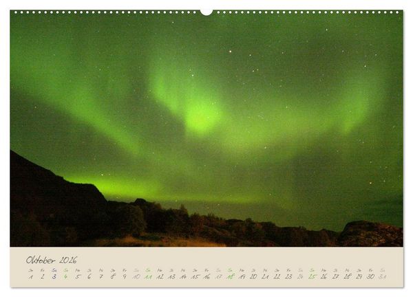 Produktbild: Zauber des Nordlichts - Aurora borealis (Wandkalender 2026 DIN A2 quer), CALVENDO Monatskalender