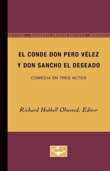 Produktbild: El Conde don Pero V&eacute;lez y don Sancho el Deseado