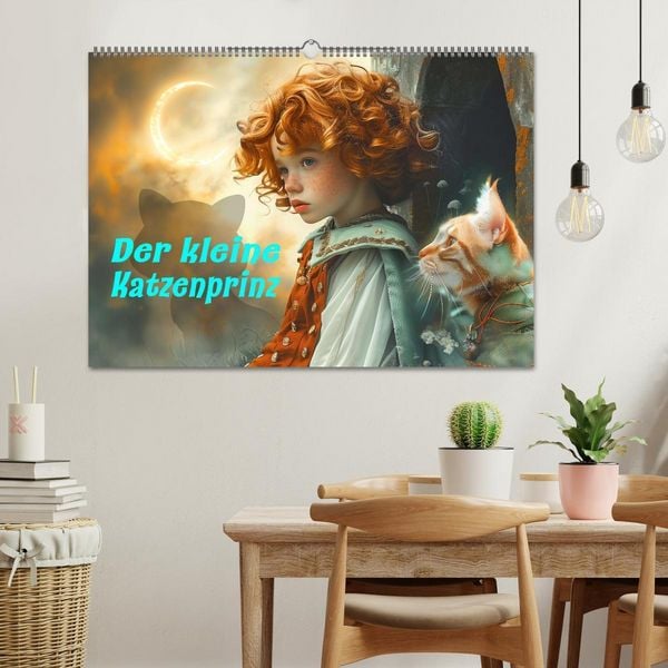Produktbild: Der kleine Katzenprinz (Wandkalender 2026 DIN A2 quer), CALVENDO Monatskalender