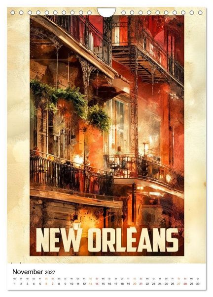 Produktbild: USA - Retro Journeys (Wandkalender 2027 DIN A4 hoch), CALVENDO Monatskalender