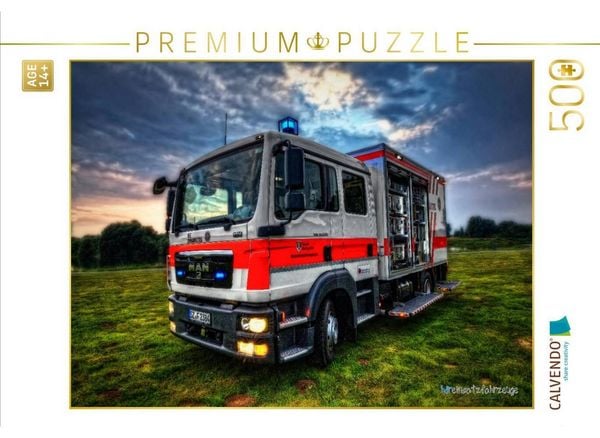 CALVENDO Puzzle Gerätewagen Sanität Johanniter | 500 Teile Lege-Größe 48 × 36 cm Foto-Puzzle für Erwachsene