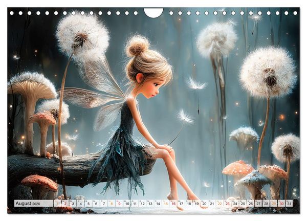Produktbild: Zauberlicht und Elfenfl&uuml;gel (Wandkalender 2026 DIN A4 quer), CALVENDO Monatskalender
