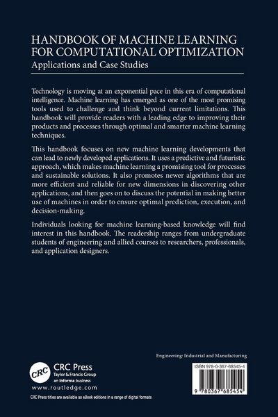 Produktbild: Handbook of Machine Learning for Computational Optimization