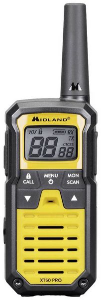 Produktbild: Midland XT50 Pro Koffer Gelb C1464.01 PMR/LPD-Handfunkger&auml;t 2er Set