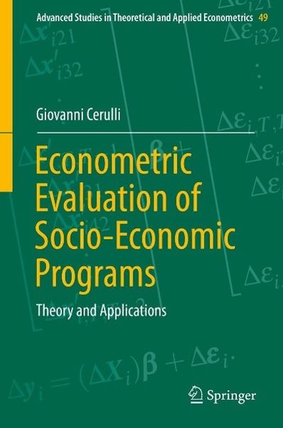 Produktbild: Econometric Evaluation of Socio-Economic Programs
