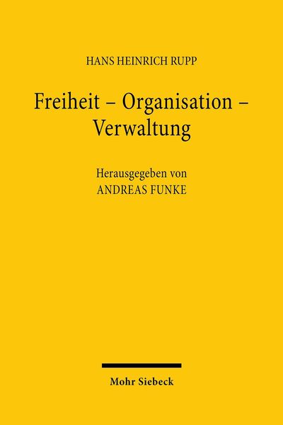 Produktbild: Freiheit - Organisation - Verwaltung