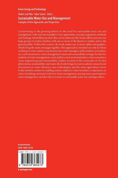 Produktbild: Sustainable Water Use and Management